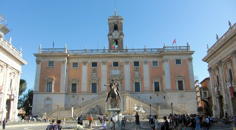 La Place du Capitole à Rome