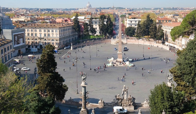 La place du peuple à Rome