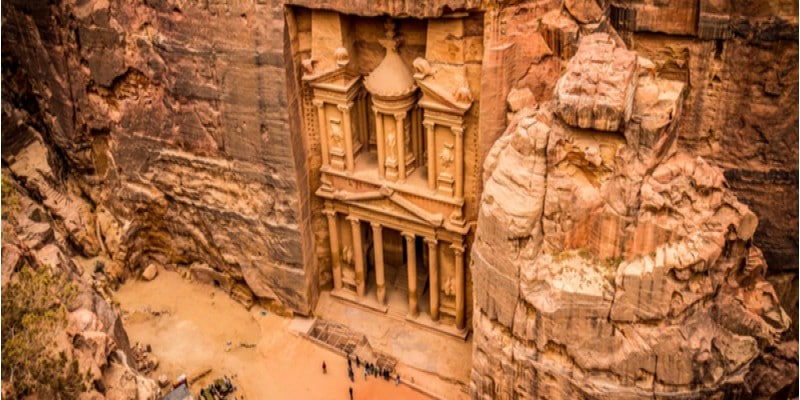 7 merveilles du monde petra jordanie