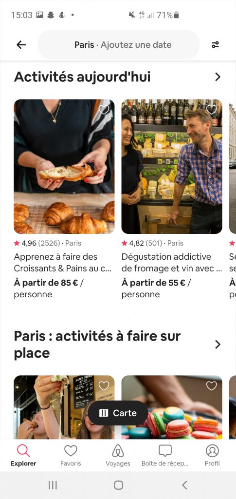 expérience Airbnb