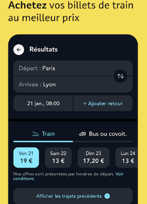 Application SNCF Connect