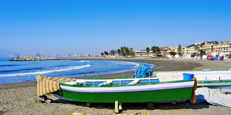 visite à malaga plage de Pedregalejo